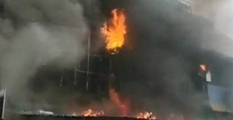 Massive fire breaks out after LPG Cylinder blast in Jagiroad Massive fire breaks out after LPG Cylinder blast in Jagiroad