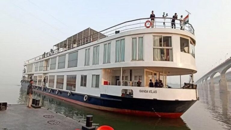 PM Modi flags off world’s longest river Cruise, MV Ganga Vilas and inaugurates Tent City in Varanasi
