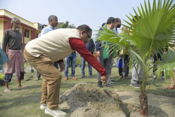 Plant sampling plantation at knowledge festival venue