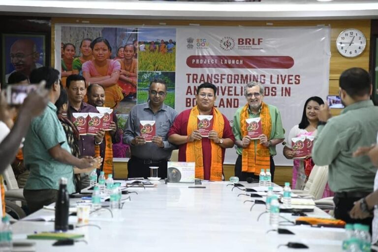 New Project “Transforming Lives & Livelihoods in Bodoland” was launched at BTC Secretariat New Project “Transforming Lives & Livelihoods in Bodoland” was launched at BTC Secretariat