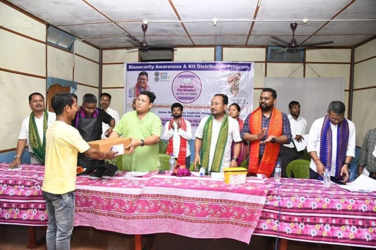 Udalguri: Biosecurity Aware and Kit Distribution Program at Sapkhaiti Udalguri: Biosecurity Aware and Kit Distribution Program at Sapkhaiti