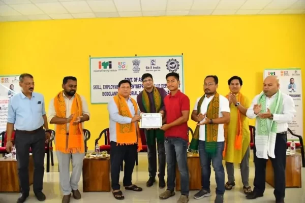 CEM Pramod Boro Launches PMKVY 4.0, Felicitates ITI Pass-Out Trainees in ITI Kokrajhar