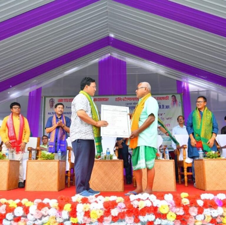 Indigenous Land Title Distribution in Patgaon Indigenous Land Title Distribution in Patgaon