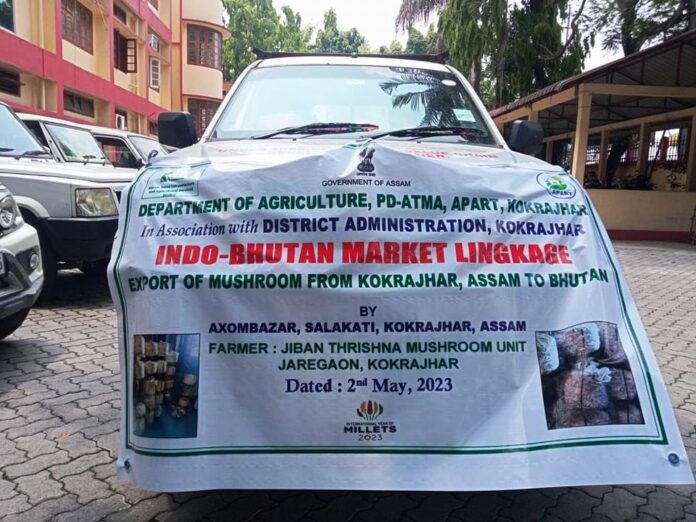 Indo-Bhutan Market Linkage Boosts Trade Kokrajhar Exports Oyster Mushroom to Bhutan