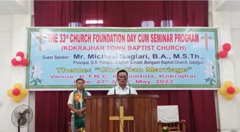 Kokrajhar Church Marks 33rd Foundation Day with Enthusiasm