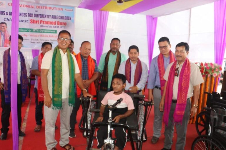 Assistance Provided to Differently-Abled Children in Kokrajhar District Assistance Provided to Differently-Abled Children in Kokrajhar District
