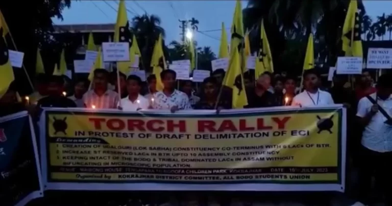 Kokrajhar Torch Rally Demands Udalguri Constituency
